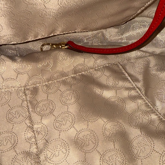 Michael Kors Rhea Zip Red Hobo medium bag - Picture 11 of 14